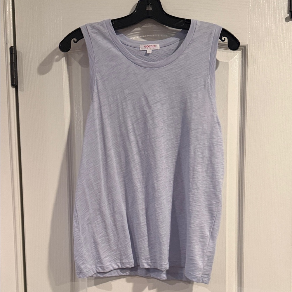 Goldie Pale Blue Sleeveless Tank